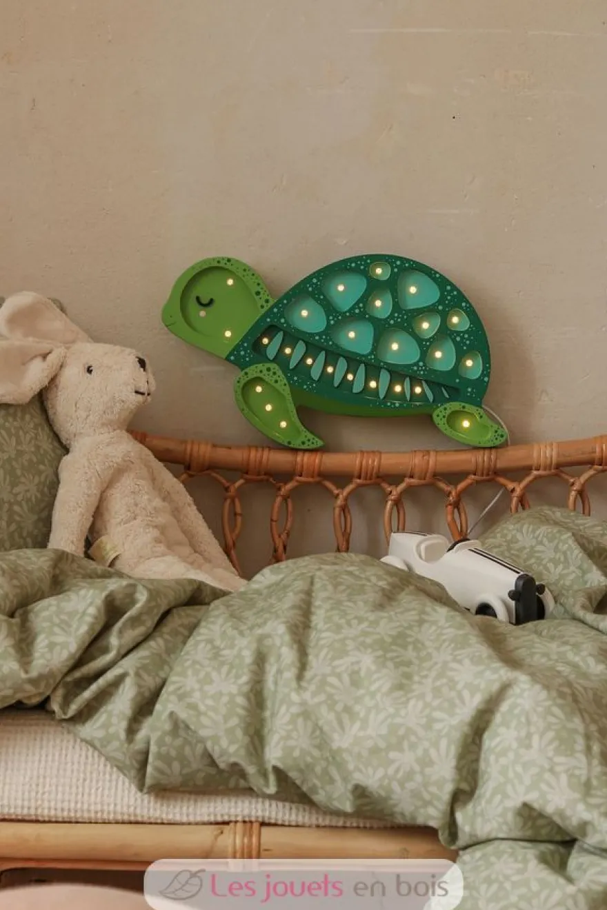 Lampe Veilleuse Tortue Vert Océan - Little Lights