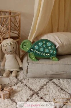 Lampe Veilleuse Tortue Vert Océan - Little Lights