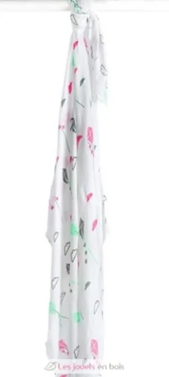 Lange en bambou - Cerf-volant rose - Lulujo