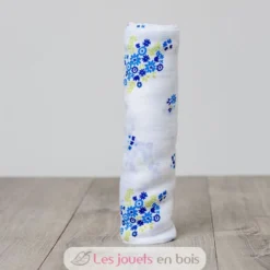 Lange mousseline - Bouquet bleu vintage - Lulujo