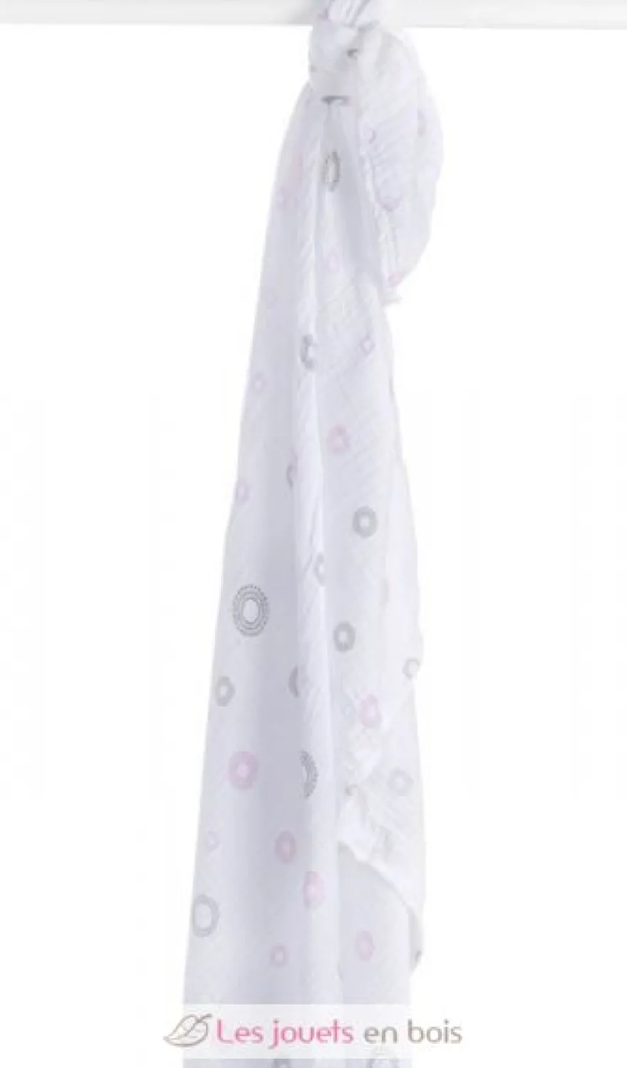 Lange mousseline - Cercles roses - Lulujo
