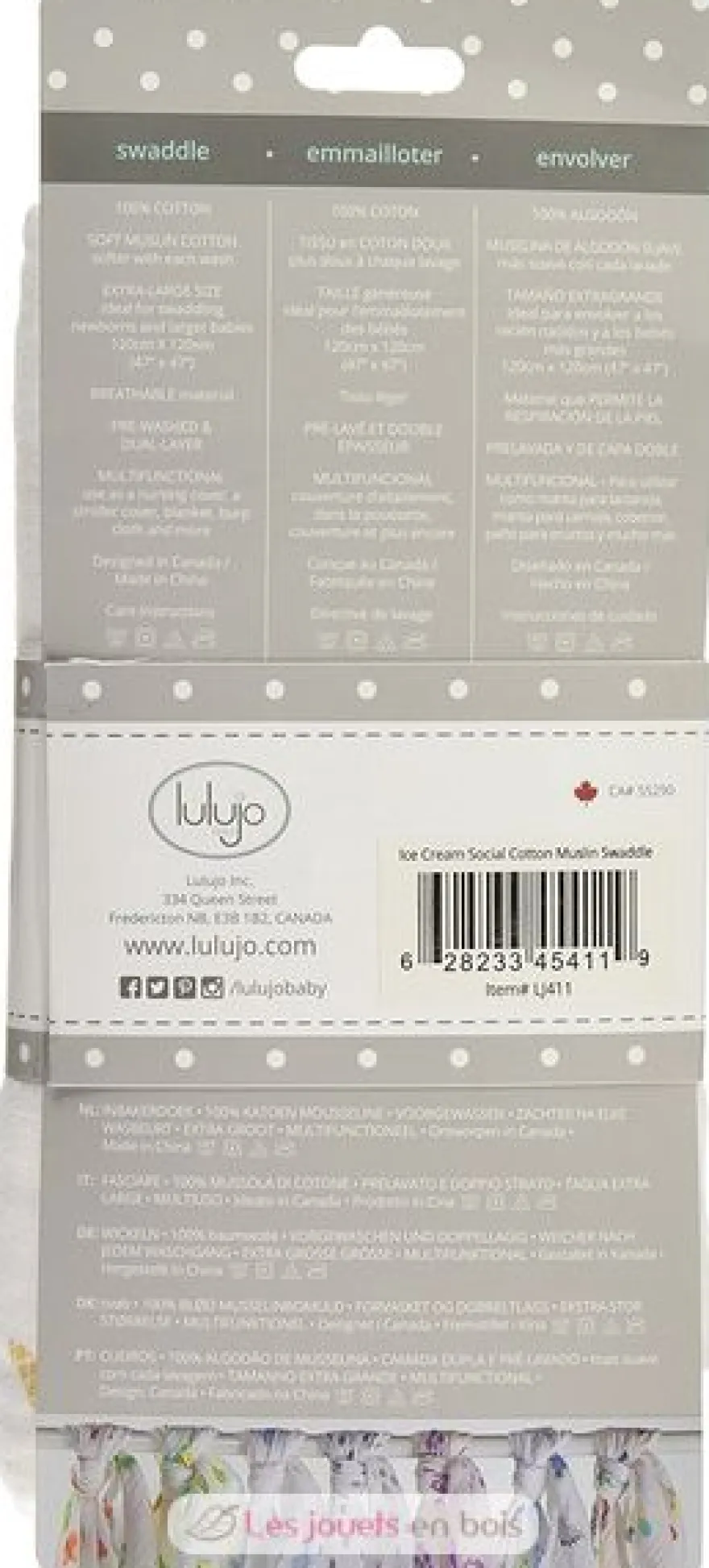 Lange mousseline - Crème glacée - Lulujo