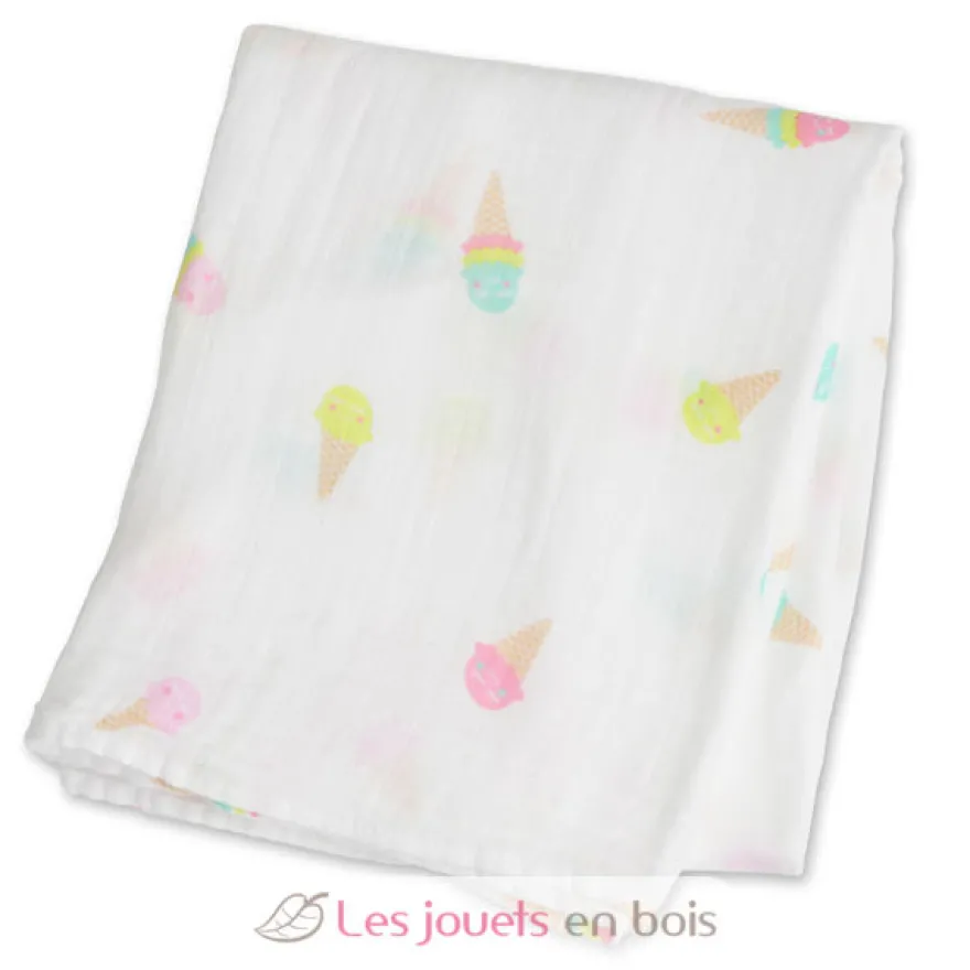 Lange mousseline - Crème glacée - Lulujo