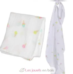 Lange mousseline - Crème glacée - Lulujo