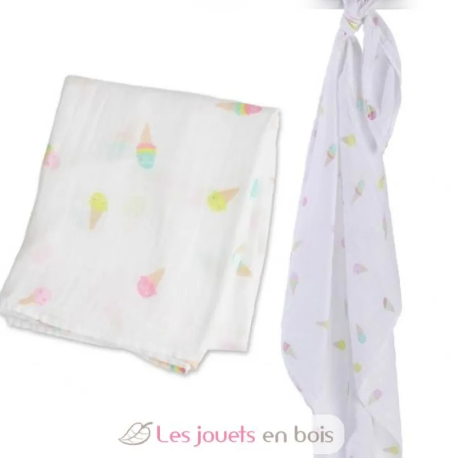 Lange mousseline - Crème glacée - Lulujo