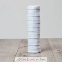Lange mousseline - Rayures grises - Lulujo