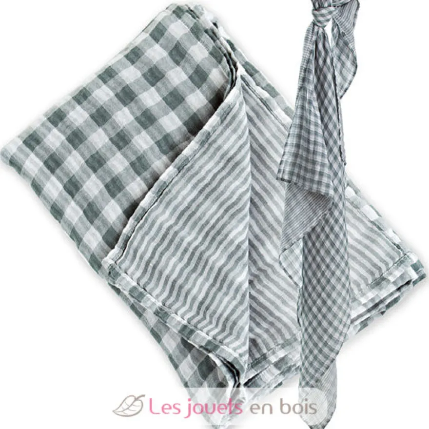 Lange réversible - Gris - Lulujo