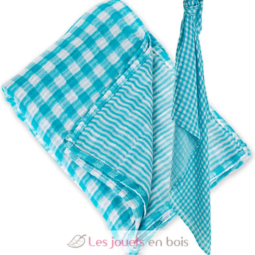 Lange réversible - Turquoise - Lulujo