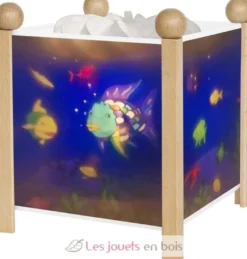 Lanterne Magique poisson arc-en-ciel naturel - Trousselier
