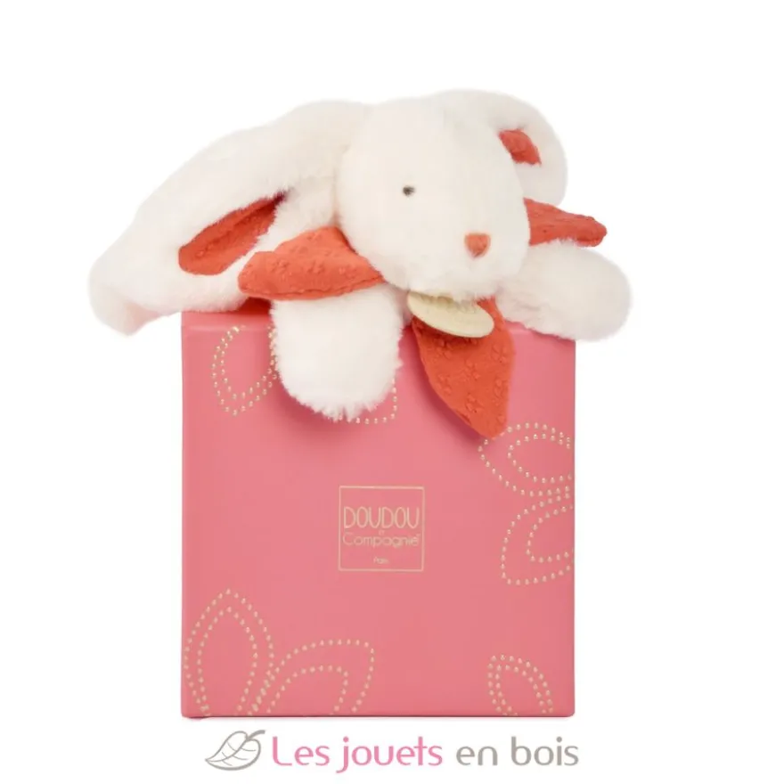 Lapin Bonbon terracotta 20 cm - Doudou et Compagnie