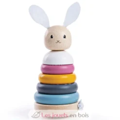 Lapin à empiler en bois - Bigjigs Toys