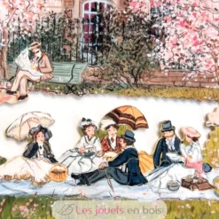 L'après-midi au Parc Monceau de Delacroix - Puzzle Michèle Wilson