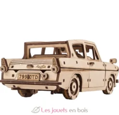 La voiture volante Ford Anglia - Puzzle 3D mécanique en bois - Ugears