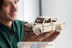 La voiture volante Ford Anglia - Puzzle 3D mécanique en bois - Ugears