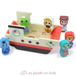 Le bateau sonore des animaux en bois - Dès 18 mois - Vilac