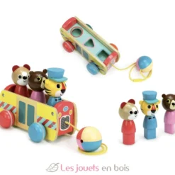 Le bus des formes à trainer - Vilac