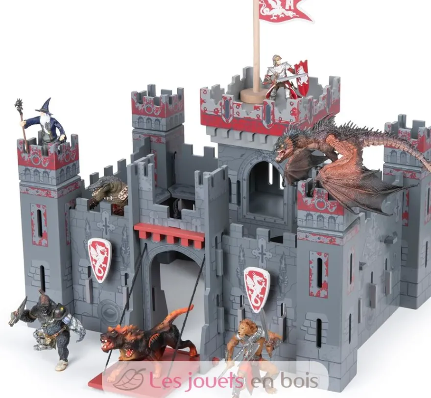Le château fantastique rouge et gris - Papo