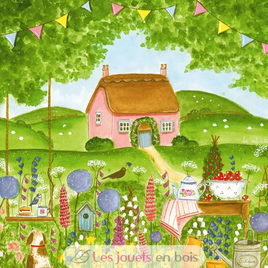 Le cottage bouton de rose Les Infusettes - Puzzle Michèle Wilson