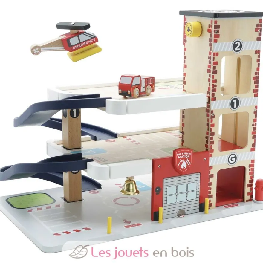 Le garage des pompiers - Le Toy Van