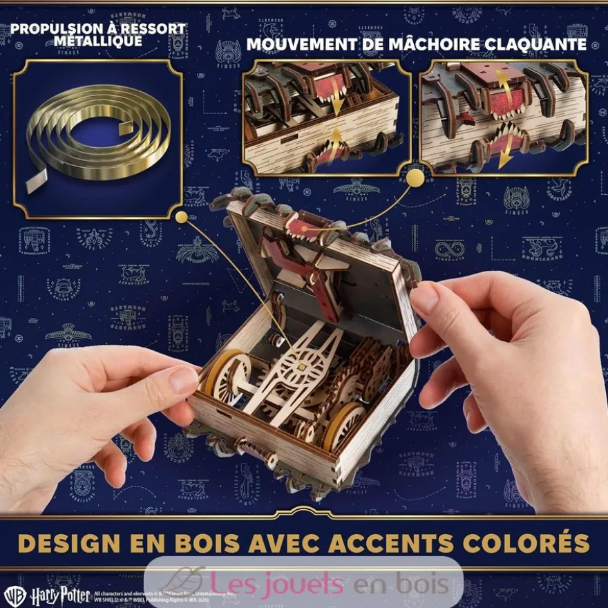 Le Livre des Monstres Harry Potter - Puzzle 3D mécanique en bois - Ugears
