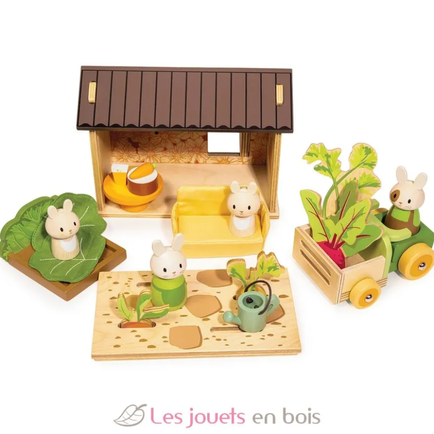 Le potager des lapins en bois - Tender Leaf Toys