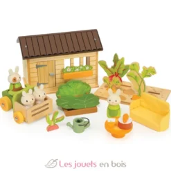 Le potager des lapins en bois - Tender Leaf Toys