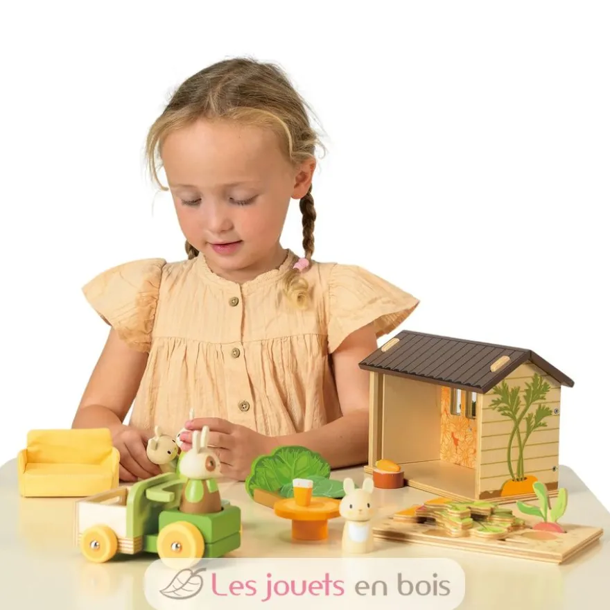 Le potager des lapins en bois - Tender Leaf Toys