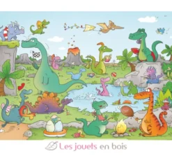 Les dinosaures de Laure Cacouault - Puzzle Michèle Wilson