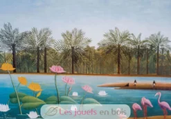 Les flamants roses de Rousseau - Puzzle Michèle Wilson