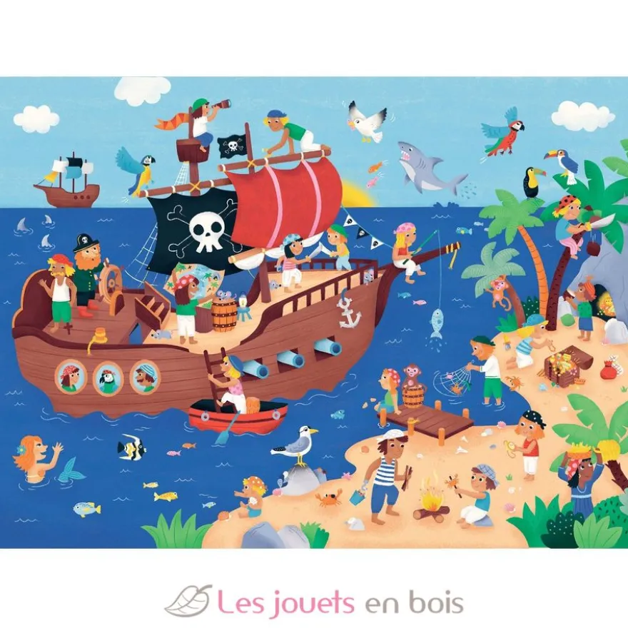 Les pirates en vacances de Thibaux - Puzzle Michèle Wilson