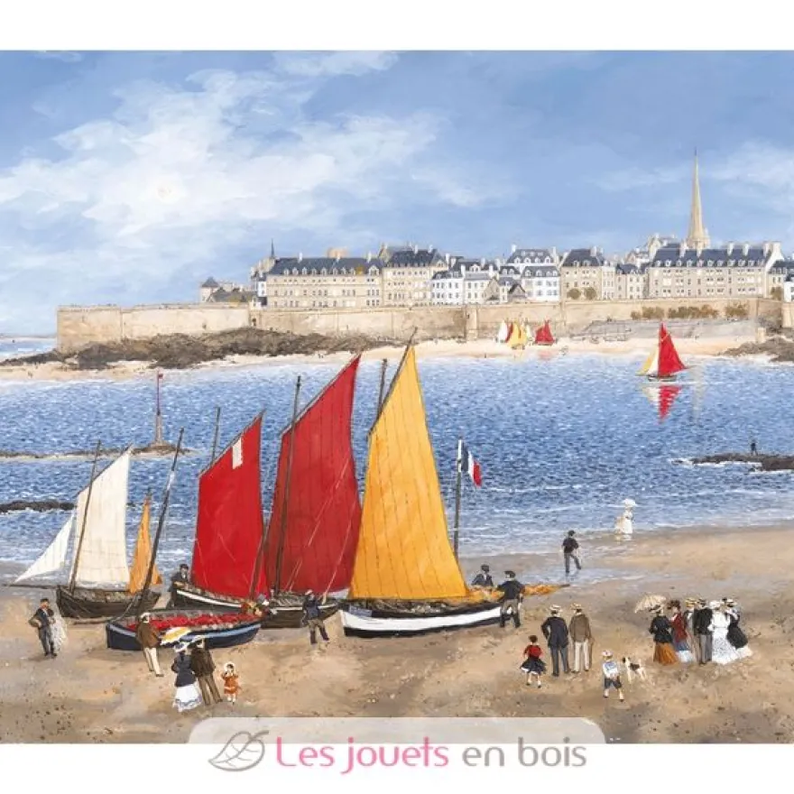 Les remparts de Saint-Malo Delacroix - Puzzle Michèle Wilson