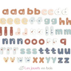 Lettres magnétiques en bois - 60 pièces - Speedy Monkey