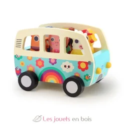 Le van sonore des animaux en bois - Dès 18 mois - Vilac