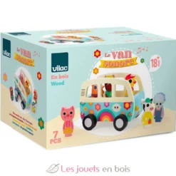Le van sonore des animaux en bois - Dès 18 mois - Vilac