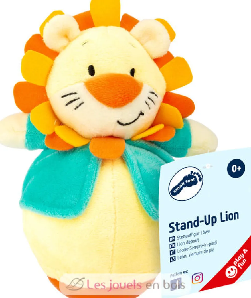 Lion Culbuto orange Small Foot Compagny