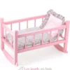 Lit bercelonnette poupée 40 cm vanille fraise - Petitcollin