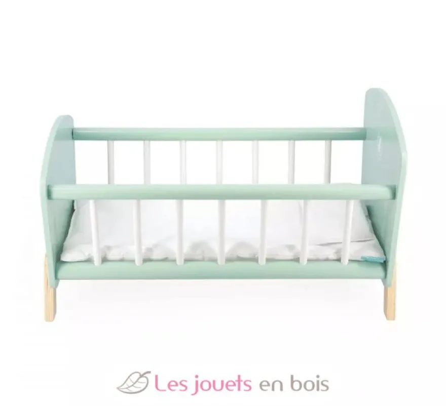 Lit poupée Zen vert d'eau - Janod