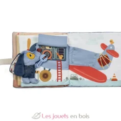 Livre d'activités en tissu Le garage de Jules - Lilliputiens