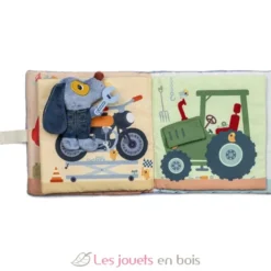 Livre d'activités en tissu Le garage de Jules - Lilliputiens