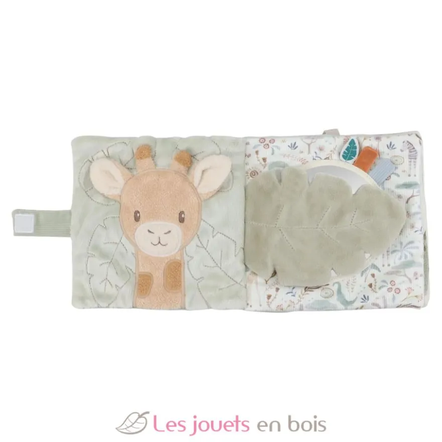 Livre d'activités en tissu Safari Friends vert - Little Dutch