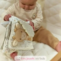 Livre d'activités en tissu Safari Friends vert - Little Dutch