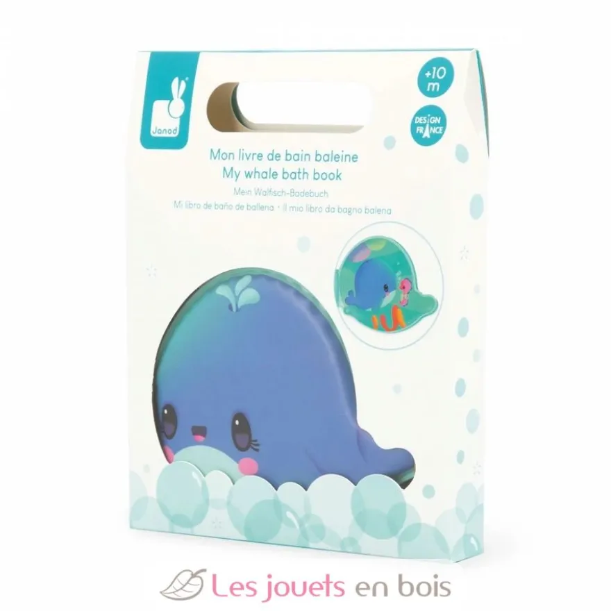 Livre de bain Baleine - Janod