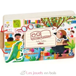 Livre puzzles en bois Les activités - Dès 2 ans - Vilac