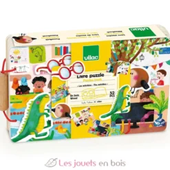 Livre puzzles en bois Les activités - Dès 2 ans - Vilac