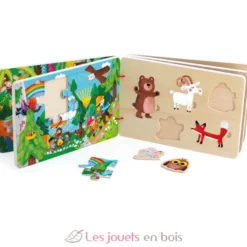 Livre puzzles en bois Voyage et aventures - Dès 2 ans - Vilac