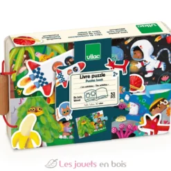 Livre puzzles en bois Voyage et aventures - Dès 2 ans - Vilac