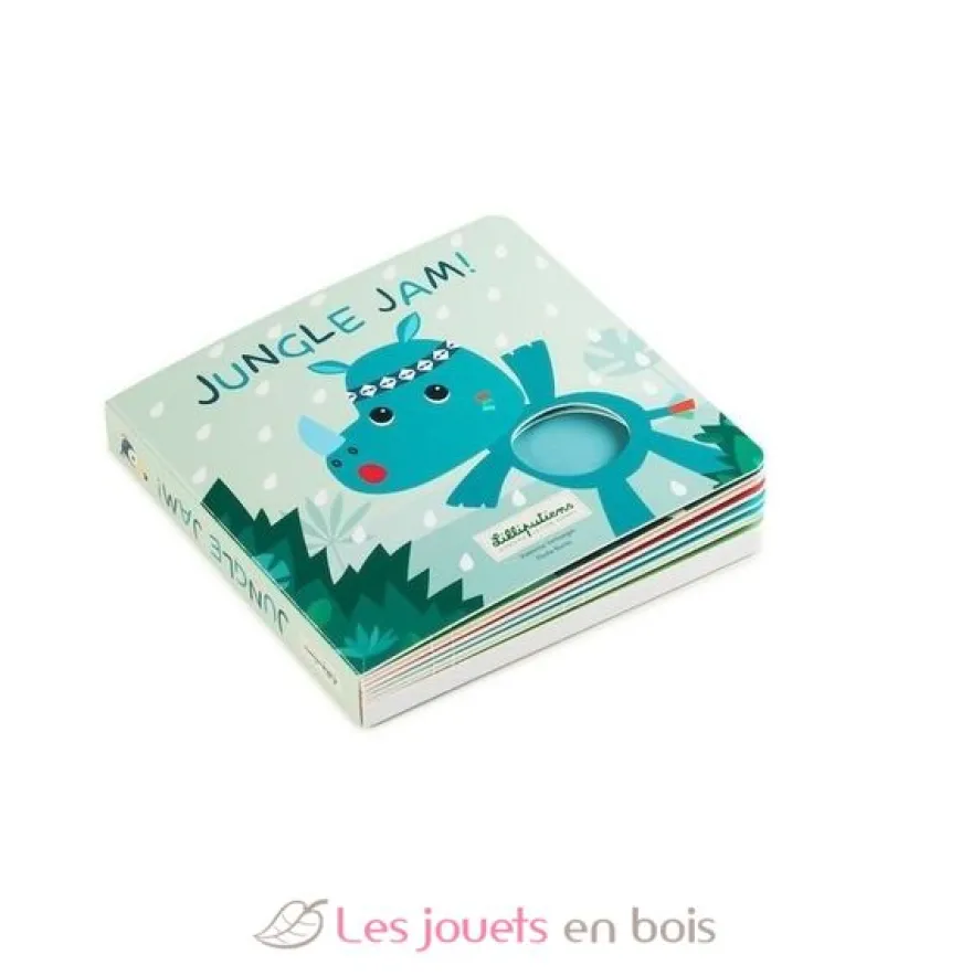Livre tactile et sonore Jungle - Lilliputiens
