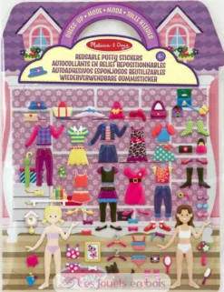 Livret d'autocollants reliefs repositionnables Mode - Melissa & Doug