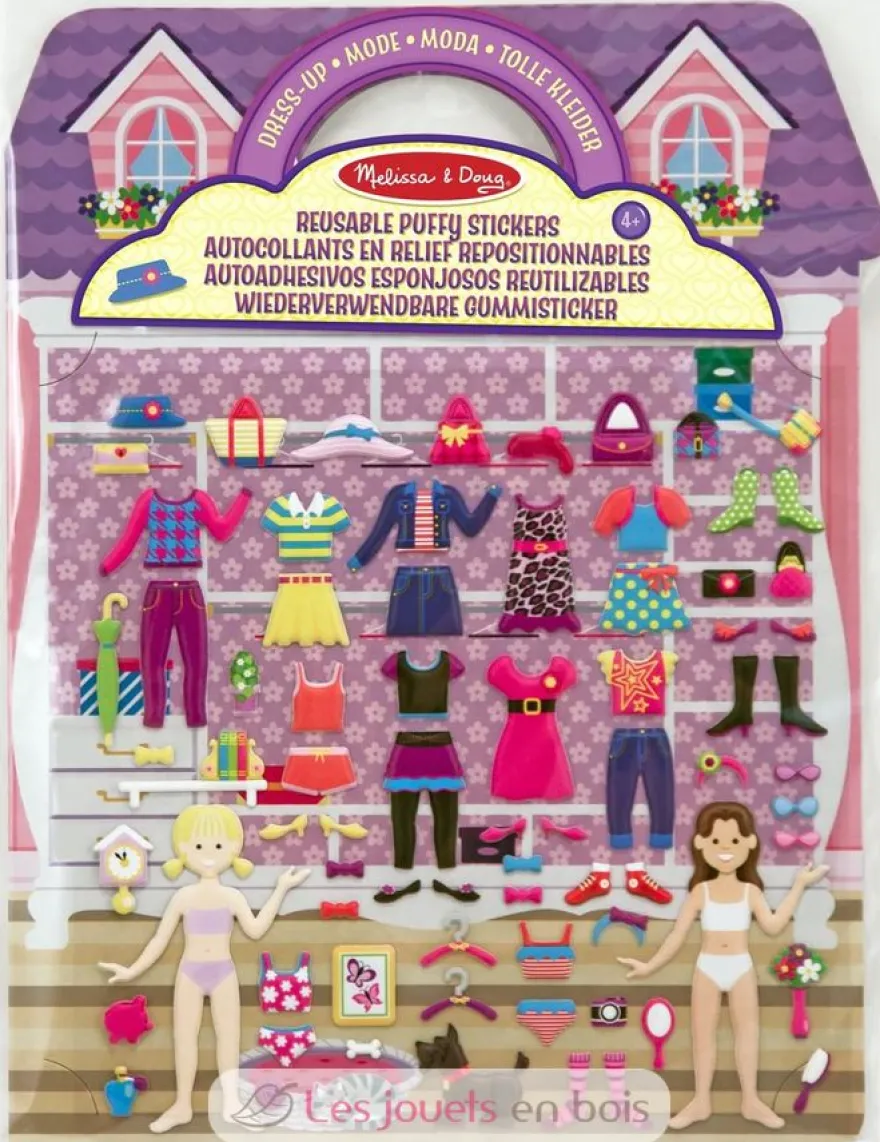 Livret d'autocollants reliefs repositionnables Mode - Melissa & Doug