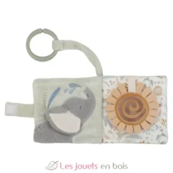 Livret en tissu Safari Friends vert - Little Dutch